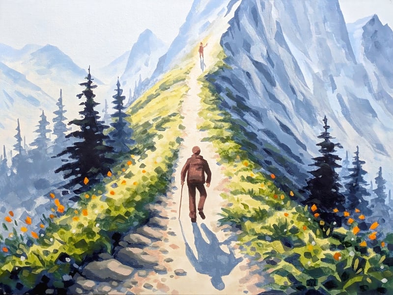 Jessica Geist's painting for On Love