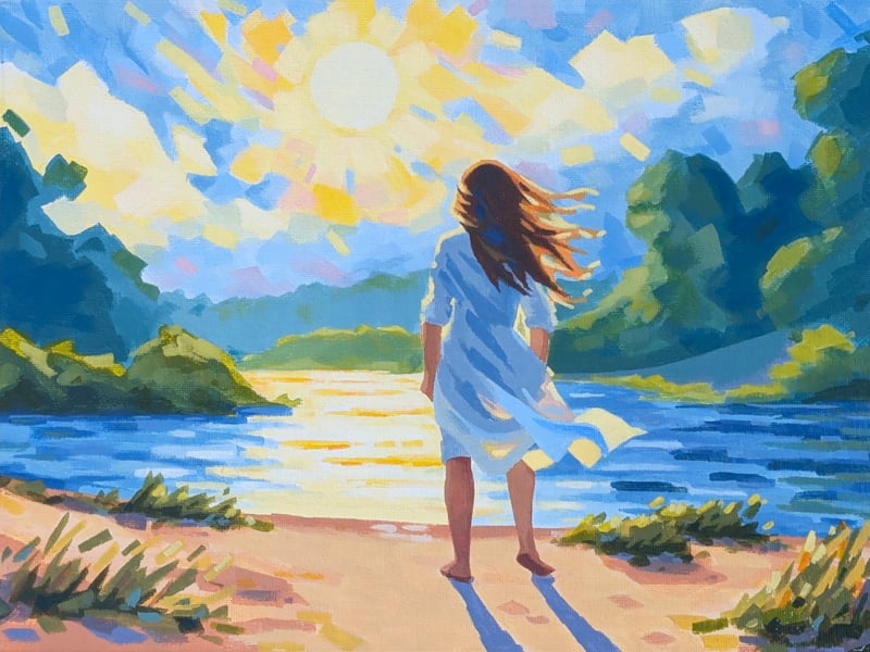 Jessica Geist's painting for On Clothes