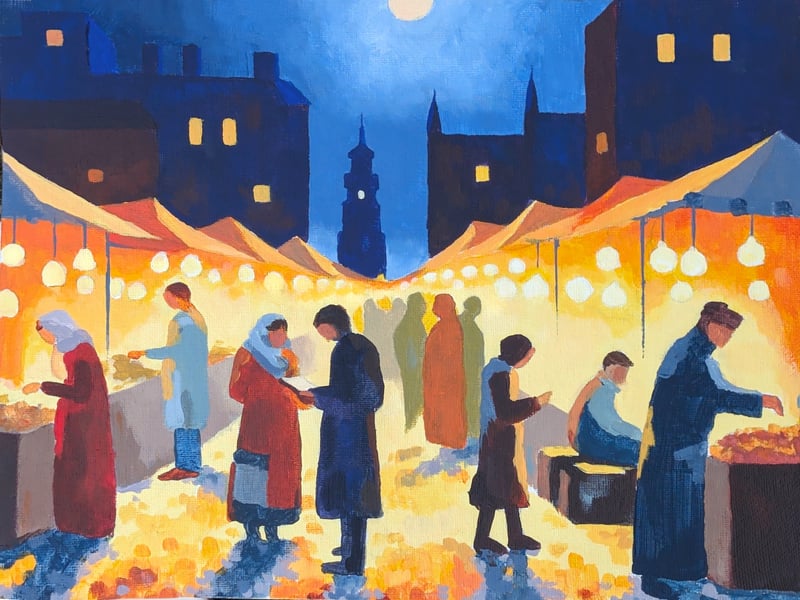 Jessica Geist's painting for On Buying and Selling