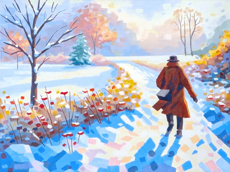 Jessica Geist's painting for On Pain