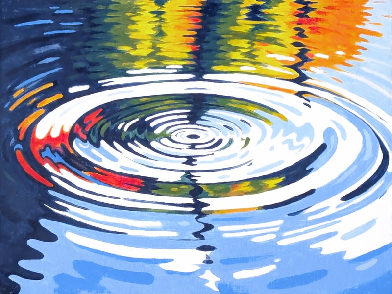 Jessica Geist's painting for On Time