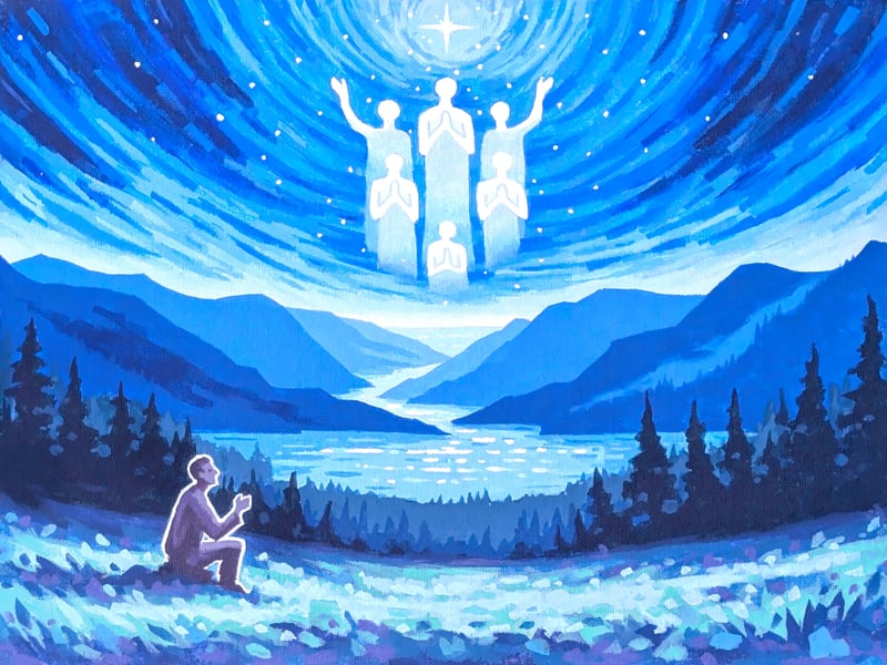 Jessica Geist's painting for On Prayer