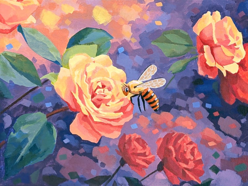 Jessica Geist's painting for On Pleasure